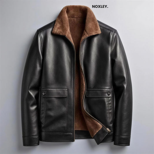 Dominic - Men's Leather-Look Plush-Lined Jacket - image 1