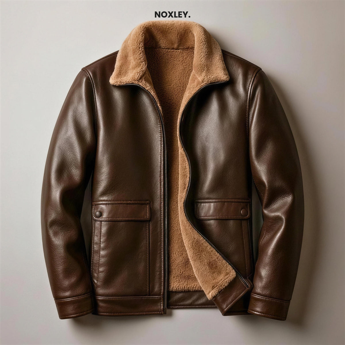 Dominic - Men's Leather-Look Plush-Lined Jacket - image 4