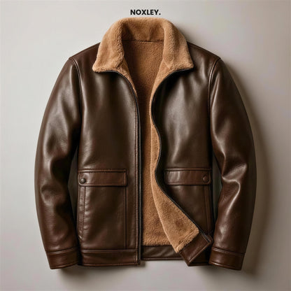 Dominic - Men's Leather-Look Plush-Lined Jacket - image 4