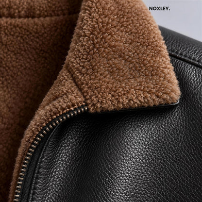 Dominic - Men's Leather-Look Plush-Lined Jacket - image 7