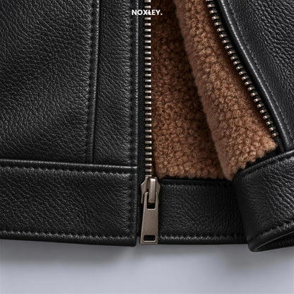 Dominic - Men's Leather-Look Plush-Lined Jacket - image 9