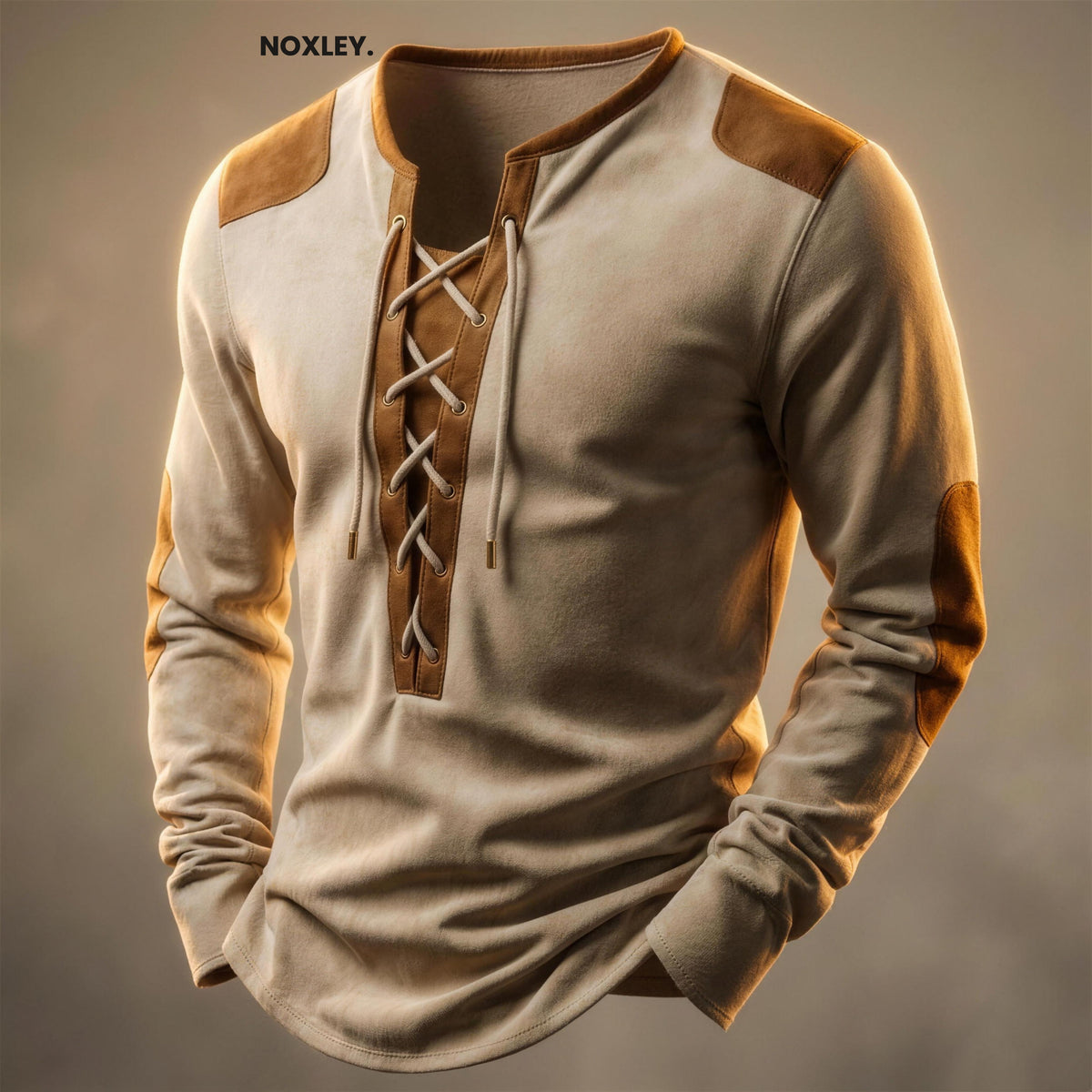 Ralph - Men's Lace-Up Henley Top - image 1