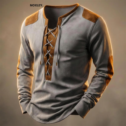 Ralph - Men's Lace-Up Henley Top - image 2