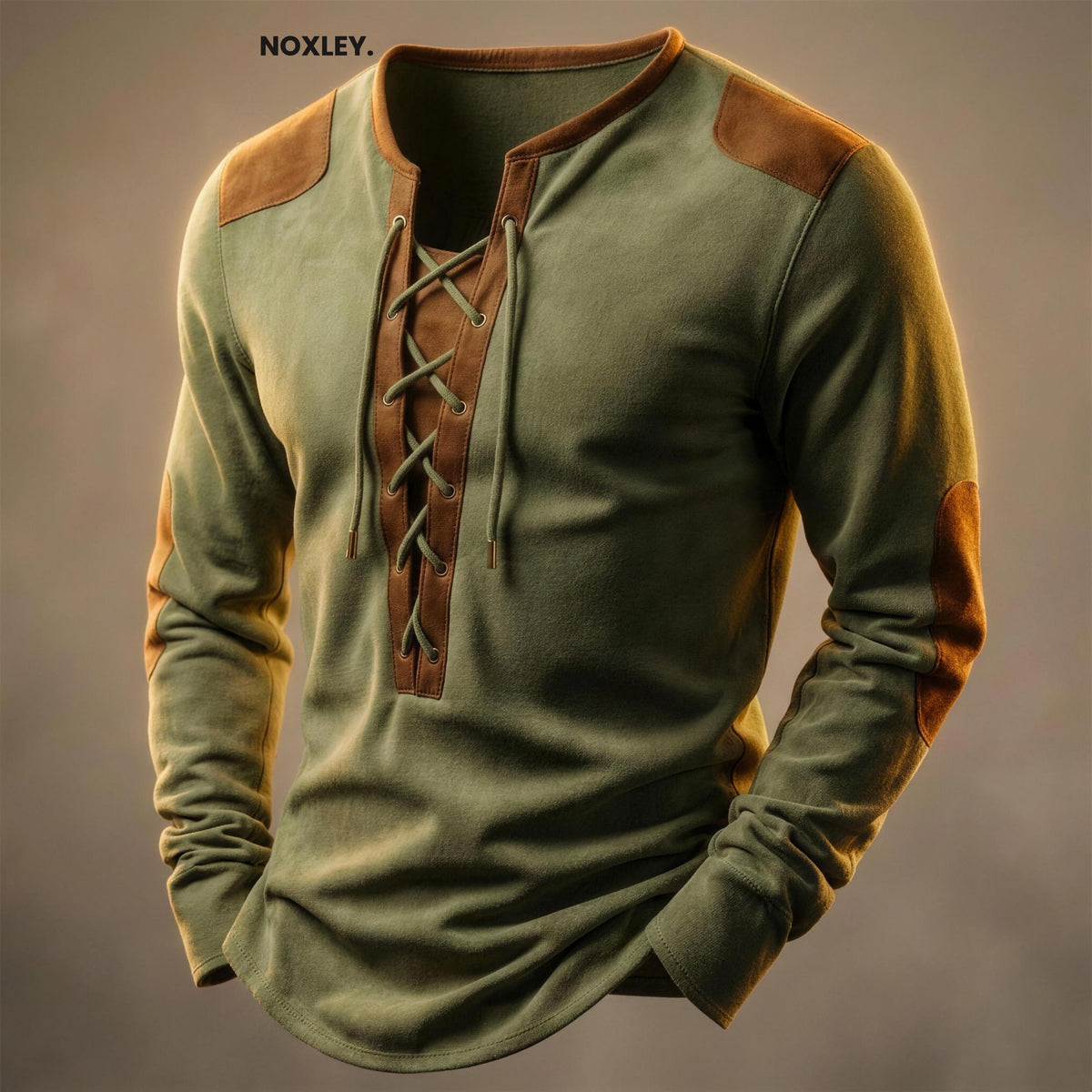 Ralph - Men's Lace-Up Henley Top - image 4