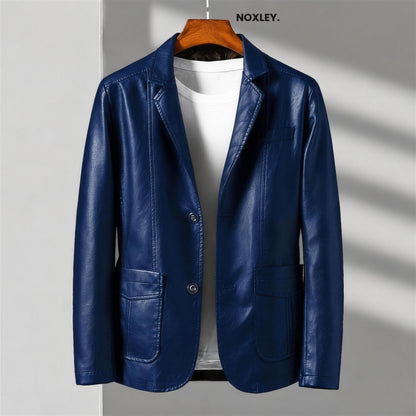 Vincenzo - Men's Leather-Look Blazer Jacket - image 3