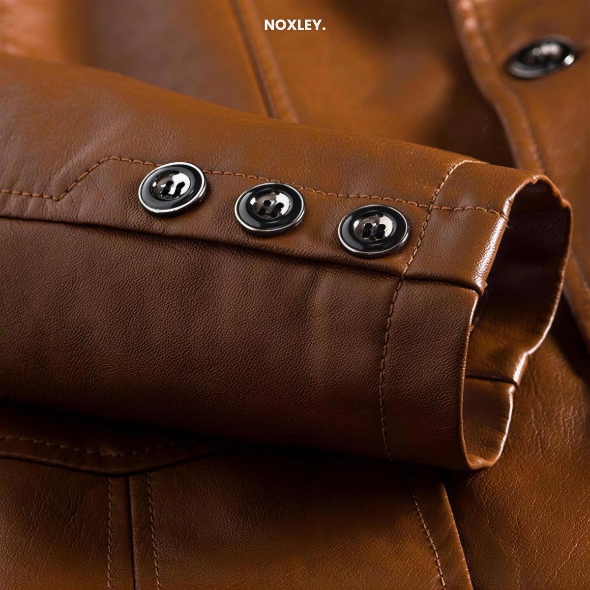 Vincenzo - Men's Leather-Look Blazer Jacket - image 6