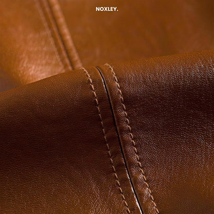 Vincenzo - Men's Leather-Look Blazer Jacket - image 7