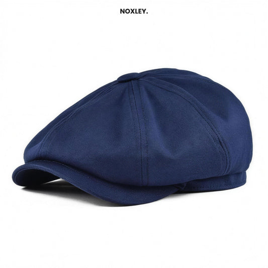 Barnaby Men's 8-Panel Baker Boy Cap - Navy