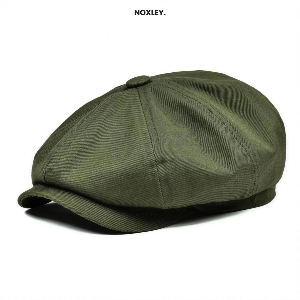 Barnaby Men's 8-Panel Baker Boy Cap - Green