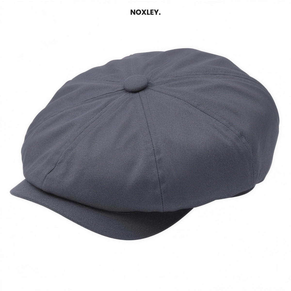 Barnaby Men's 8-Panel Baker Boy Cap - Grey