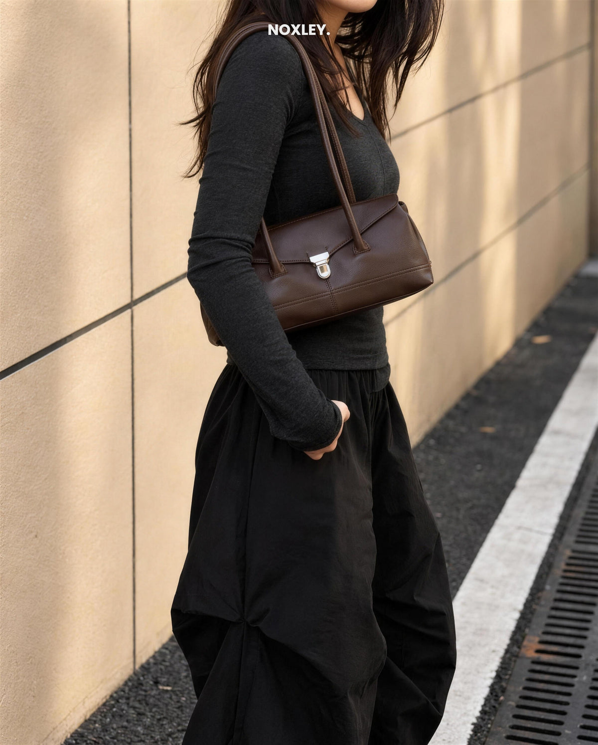 Esme Women's Leather-Look East-West Shoulder Bag