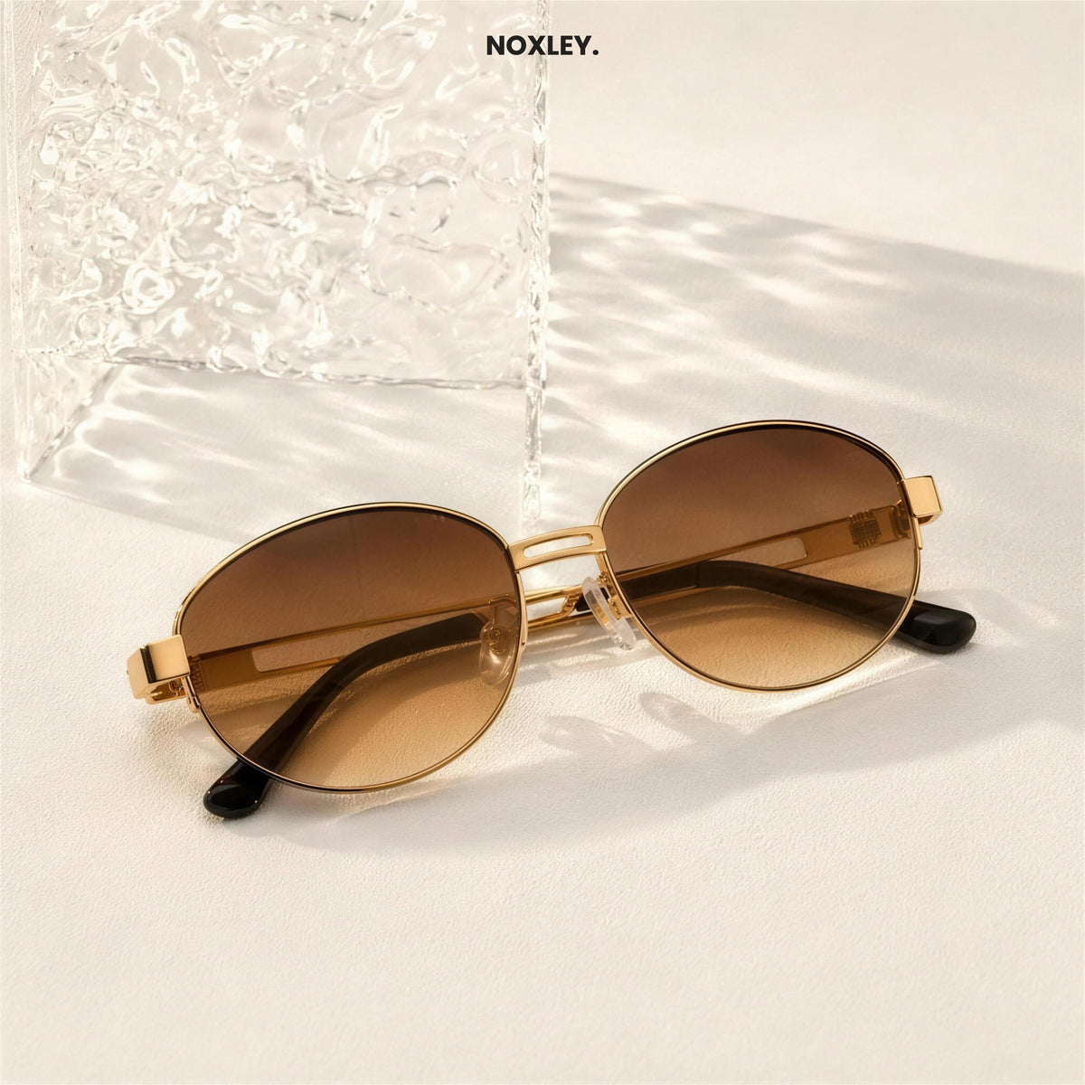 Lionel Oval Metal-Frame Sunglasses
