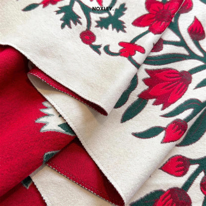 Phoebe - Women's Reversible Floral Jacquard Scarf - image 9