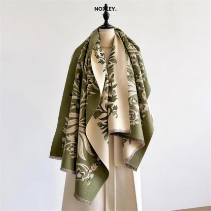 Phoebe - Women's Reversible Floral Jacquard Scarf - image 11