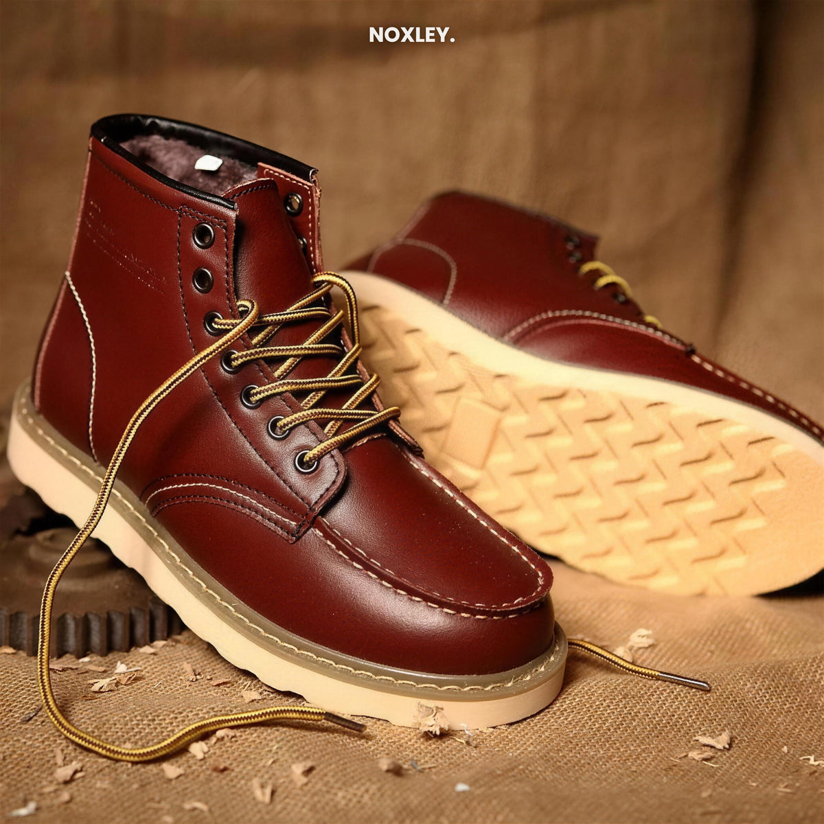 Ronan - Men's Warm-Lined Moc-Toe Lace-Up Boots - image 2