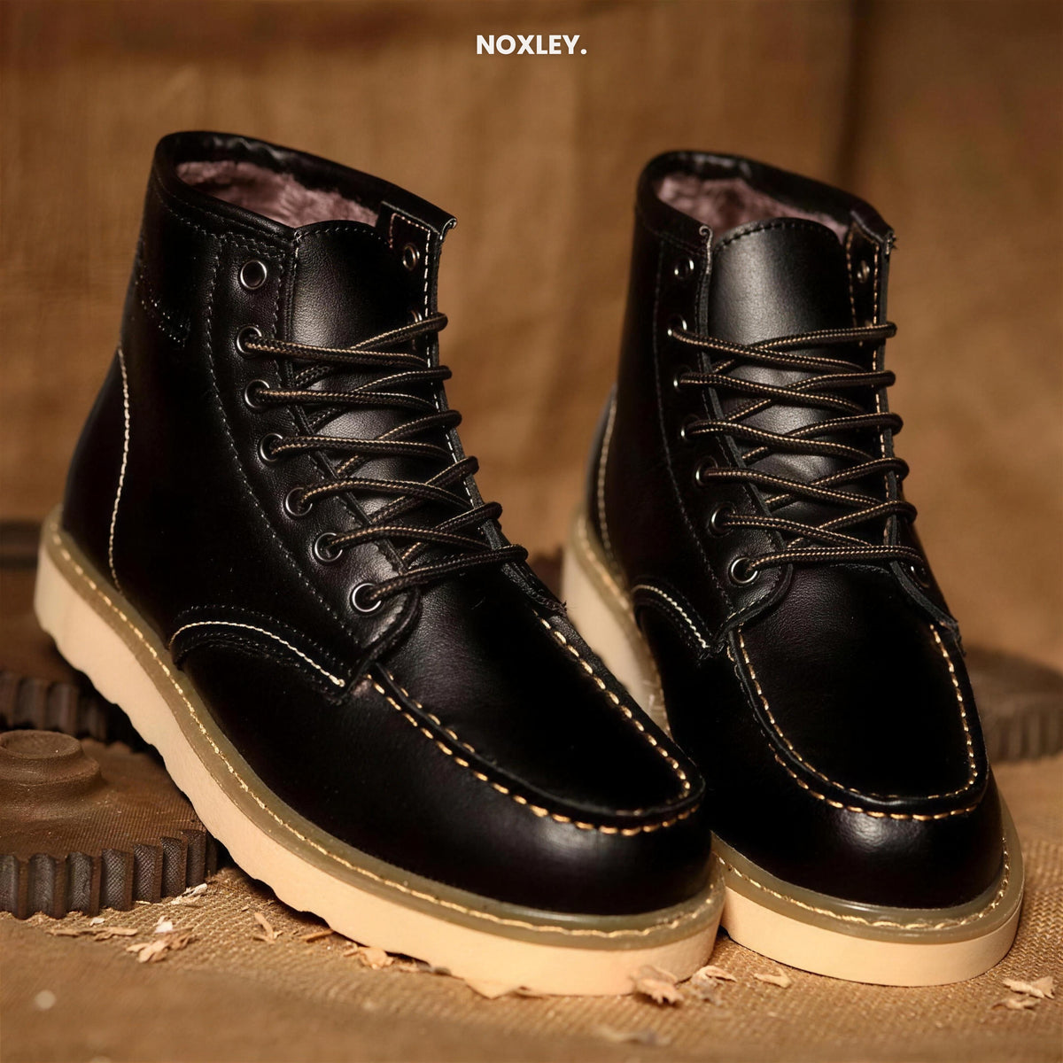 Ronan - Men's Warm-Lined Moc-Toe Lace-Up Boots - image 4