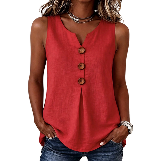 The Freya Linen Top