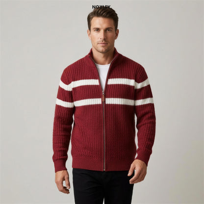 Edmund | Men's Cable-Knit Zip Cardigan